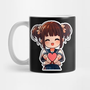 Do Good Little Japanee Girl Sailor Uniform Heart Giving Is Better Than Receiving Mug